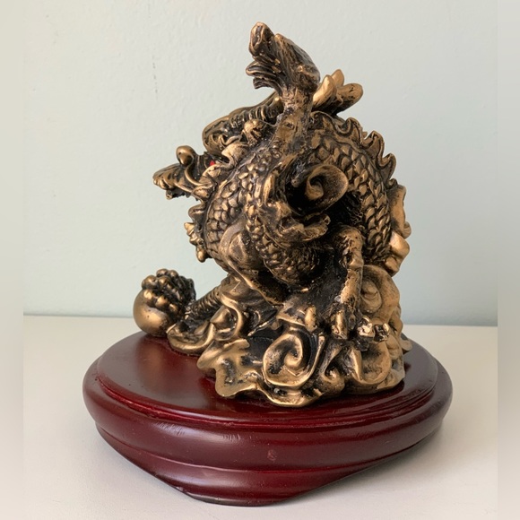 New vintage Golden Bronze Dragon - Picture 7 of 11